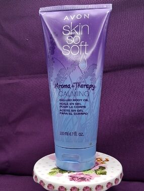 Avon Skin So Soft Aromatherapy Calming Gelled Body Oil Discontinued 6.7floz